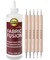 Fabric Fusion Fabric Glue Permanent Clear Washable 8oz for Patches, Rug Glue, Clothing Glue, No Sew Fabric Glue with Pixiss Art Dotting Stylus Pens 5 pcs Set